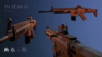 FN SCAR-H modification low-poly game ready