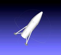 Space-X Steel Starship BFS 2019 Testhopper Speculative Miniature | 3D
