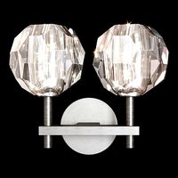 Restoration Hardware BOULE DE CRISTAL DOUBLE SCONCE Black