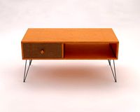 LOUNGE TABLE---Rectangular with a niche and a drawer