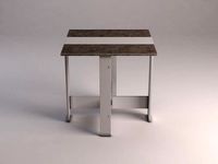 DINING TABLE---Folding table in MDF and concret