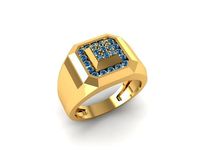1225 Luxury Korean Diamond Men ring | 3D