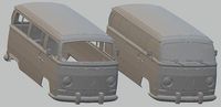 Volkswagen Transporter T2 Printable Body Van | 3D