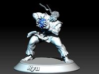 Street Fighter Ryu - Hadouken preparation | 3D