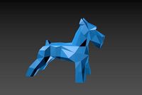 Low Poly Scottish Terrier for 3D Printing | 3D