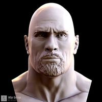 The Rock Dwayne Johnson 3D model print | 3D