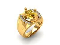 1079 Diamond Men Ring | 3D