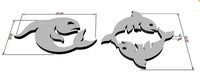 Pisces fish pendant | 3D