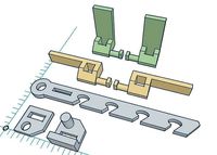 PVC Windows Lock System Set | 3D