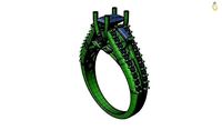 Engagement ring -323 | 3D