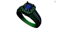 Engagement ring -321 | 3D