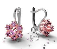 Earrings with brilliants | 3D