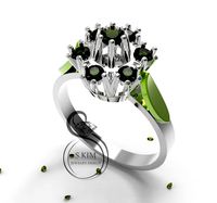 Ring with brilliants  | 3D
