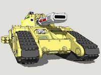 6mm and 8mm Halberd Superheavy Sci-Fi Tank | 3D