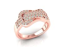 1029 Diamond Belt Ring  | 3D