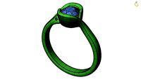 Engagement ring -257 | 3D