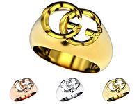Gucci GG ring 3d printable model Fashion jewelry stl 3dm | 3D