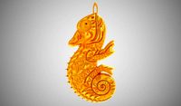 Chameleon Necklace | 3D