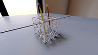 CUBIC PARAMETRIC PEN HOLDER | 3D