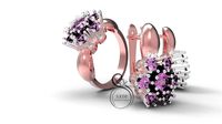 Ring ang earrings with removable heads 3D Print Model | 3D