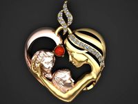 mother pendant  | 3D