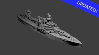 US Wyoming Class Battleship | 3D