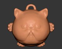 Exotic shorthair Cat Pendant | 3D