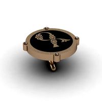 Cufflinks with armenian letter G | 3D