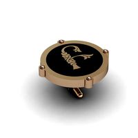 Cufflinks with armenian letter B | 3D