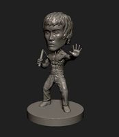 Bruce Lee cartoon statue | 3D