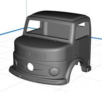 Body Cab Truck Mercedes 1113 - Kipper | 3D