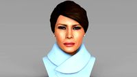 Melania Trump bust ready for full color 3D printing | 3D
