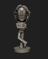 John Lennon cartoon statue | 3D