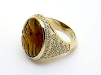 ring for a large cabochon | 3D