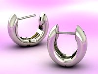 bagels earrings | 3D
