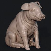 Piglet Sculpture | 3D