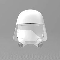 Star Wars TFA First Order SnowTrooper Flametrooper Helmet | 3D