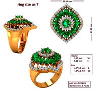 jents cocktail ring | 3D