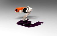 Gimbal Zeta FX-61 Phantom Flying Wing RunCam2 | 3D