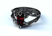 Exclusive ring in the form of a tree with petals 437 | 3D