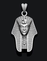 Pharaoh pendant with gems | 3D