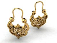 Gypsy earrings | 3D
