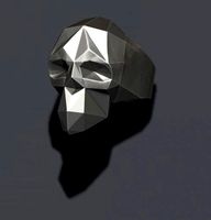 Skull ring Low poly | 3D