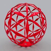Daisy Ball Geometric Shape 3D Print Model | 3D