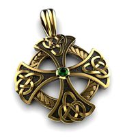 Celtic cross pendant  | 3D