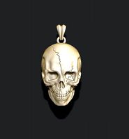 skull pendant with cracks | 3D