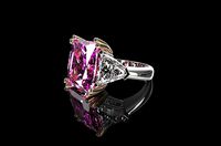 Gemstone Rings Diamond and Sapphire | 3D