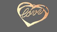 Love pendant | 3D