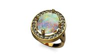 opal ring | 3D