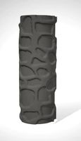 Textured Rolling Pin Cobblestone | 3D